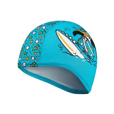 Шапочка для плавания SPEEDO Infant Polyester Cap African Jr, детская, цвет голубой 38602