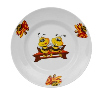 Тарелка мелкая Добруш Идиллия "Пчелы" 17,5см фарфор 0283095745