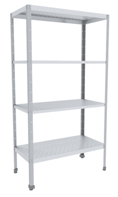 Стеллаж 1000х600х1850(1870) мм полностью из нерж. стали, перфорация 0282499