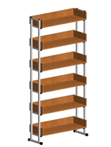 Стеллаж библиотечный односторонний 02829774