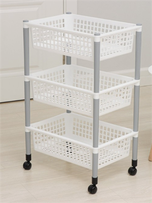 Этажерка напольная универсальная, 3-х секционная, на колёсиках, белая bRh1nooOjjl3Mfzzpap3L3