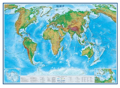 Настенная физико-политическая карта Мира р-р 2,02*1,43 м, матовая ламинация rmobh0aPhaANsGGou5RxS2