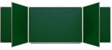 Пятиэлементная магнитная полимерная школьная доска 3400х1200 (меловая) 02829532