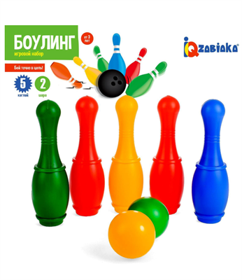 Боулинг «Набор 34», цветной, 5 кеглей, 2 шара, в сетке owu-Ajexhoj6Cpf5jNfcC3
