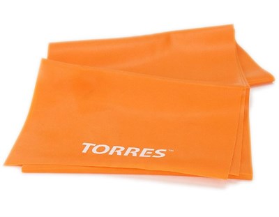 Эспандер TORRES латексная лента длина 120 см, шир.15 см, сопротивление 4 кг.,оранж 0281260