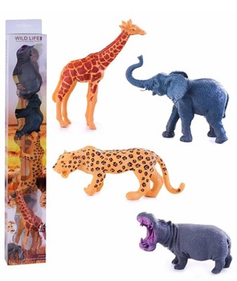 Набор "Дикие животные" 4 шт, в коробке 0280106