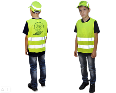 Световозвращающий жилет-накидка для пешеходов 02829259