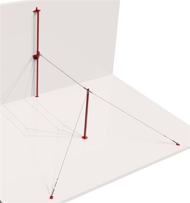 Перекладина гимнастическая пристенная эконом 8747