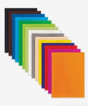 Фетр А4, 15 листов, 15 цветов, BRAUBERG 0283095120