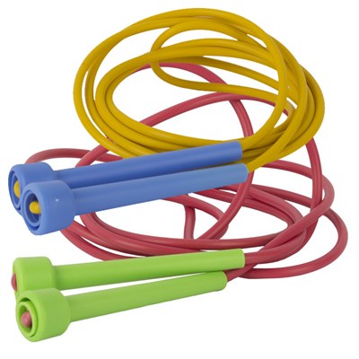 Скакалка, пластиковые ручки, мультиколор 33008