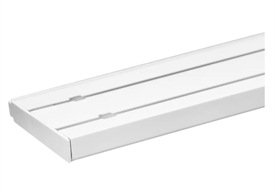 Карниз пластиковый двухрядный Inspire в наборе 200 см пластик цвет белый 028309378