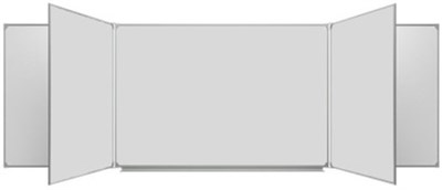 Пятиэлементная магнитная полимерная школьная доска 4000х1200 (маркерная) 02829546