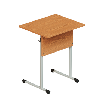 Стол ученический одноместный нерегулируемый на круглой трубе ЛДСП It3lPFZsjTaW05R7w2ojS1