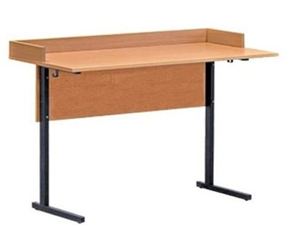 Стол ученический лабораторный с бортом (пластик) 0281229