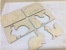 Трафареты Лиса и заяц (акс) (8 шт.) 027876 - фото 1422490