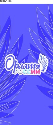 Спайдер Мобильный стенд  "Орлята России" размер 800 х 1800 мм МС07