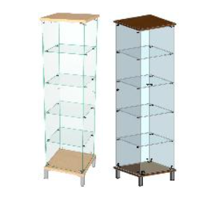 Витрина НИКА-2 с 4-мя полками 02153
