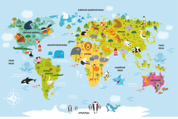 Игровое поле Карта мира (акс) 027897