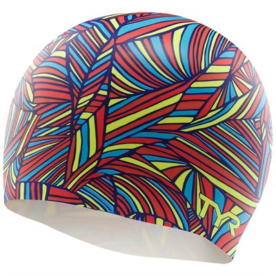 Шапочка для плавания TYR Prism Silicone Swim Cap, мультиколор 33717