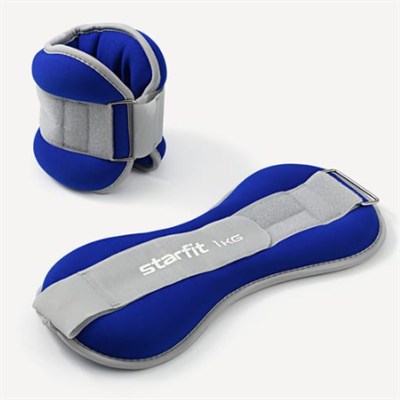 Утяжелители универсальные WT-502, 1 кг, синий/серый 02830965079