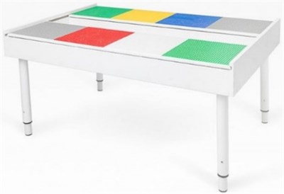 СТОЛ-ЛЕГО РАДУГА МДФ С ДВУМЯ ВЫДВИЖНЫМИ КРЫШКАМИ 0283094924 - фото 1423163