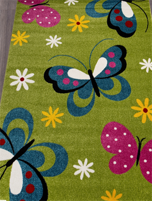 Ковер 2*3м - бабочки с цветами 0281947