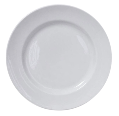 Тарелка мелкая Белая, 24см, фарфор 0280931