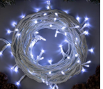 Гирлянда «Нить» 10 м, IP44, УМС, белая нить, 100 LED, свечение белое, 220 В 01023 - фото 1423382