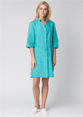 Халат женский Лира (тк.ТиСи), бирюзовый 026050