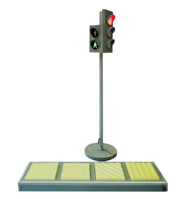 Электрифицированная модель транспортного и пешеходного светофоров на стойке и основании с "Виртуальным учителем" 0281495 - фото 1423755