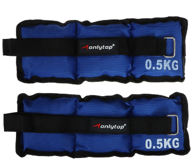 Утяжелители 2 шт. х 0,5 кг, цвет синий 027717 - фото 1423872