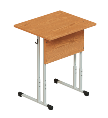 Стол ученический одноместный регулируемый на круглой трубе ЛДСП tjQiDMk2hU3B3aAQPqCU72