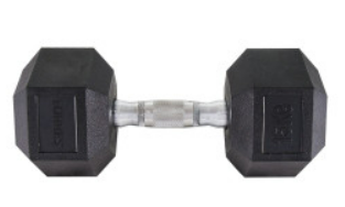 Гантель TORRES 15 кг (резина) 02475