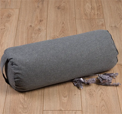 Валик Bio-Textiles болстер для йоги с наполнителем из лузги гречихи серый 50x22 YowiaTSRhkSveCZi9ZbD80 - фото 1424184