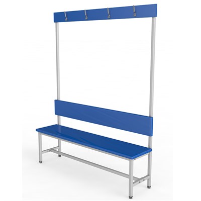 Скамейка с вешалкой для раздевалки ЛДСП-1500 ОС-13214