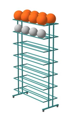 Стеллаж для хранения мячей двухсторонний (260х100х50 см) 0283094937