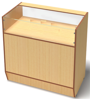 ПРИЛАВОК ДЕМОНСТРАЦИОННЫЙ ПЭ-2 (СТЕКЛЯННАЯ ЧАСТЬ - 200 ММ) 026523