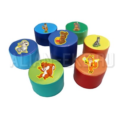 КОМПЛЕКТ ПУФИКОВ ГЕРОИ РУССКОГО ЛЕСА 02829810