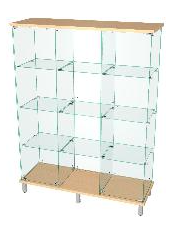 ВИТРИНА 3 СЕКЦИИ С 3-МЯ ПОЛКАМИ НИКА-10 0280507