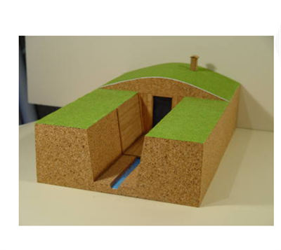 Макет простейшего укрытия в разрезе 0283095336