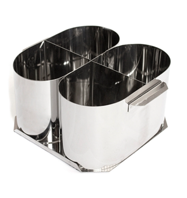 Кассета для столовых приборов Профмаркет-НСК 4 отделения, нерж. 0283095497