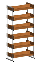 Стеллаж библиотечный двухсторонний 02829775