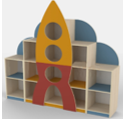 СТЕНКА ДЛЯ ИГРУШЕК "РАКЕТА" 00907