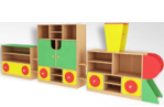 СТЕНКА ДЛЯ ИГРУШЕК "ПАРОВОЗИК 2" 00903