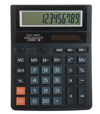 Калькулятор настольный, 12-разрядный, 028308992