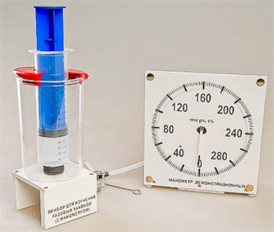 Прибор для изучения газовых законов (с манометром) 0280352