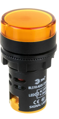 Лампа ЭРА AD22DS(LED)матрица d22мм, желтый, 230В 02830962575