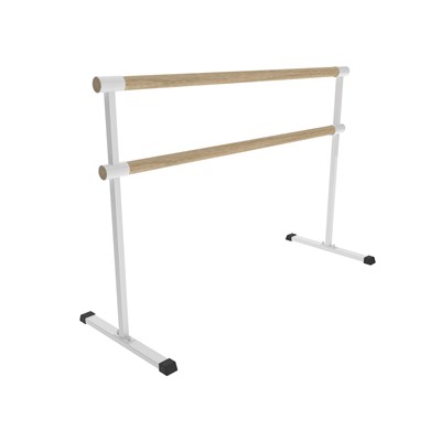 Хореографический станок мобильный 2х-рядный разборный  Евро-2000 White в сборе ОС-15395