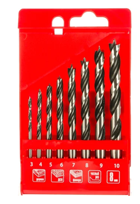 Набор сверл по дереву (8 шт; 3-4-5-6-7-8-9-10 мм) 0283095352