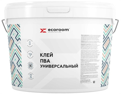 Клей ПВА ECOROOM универсальный, 10 кг 0281956